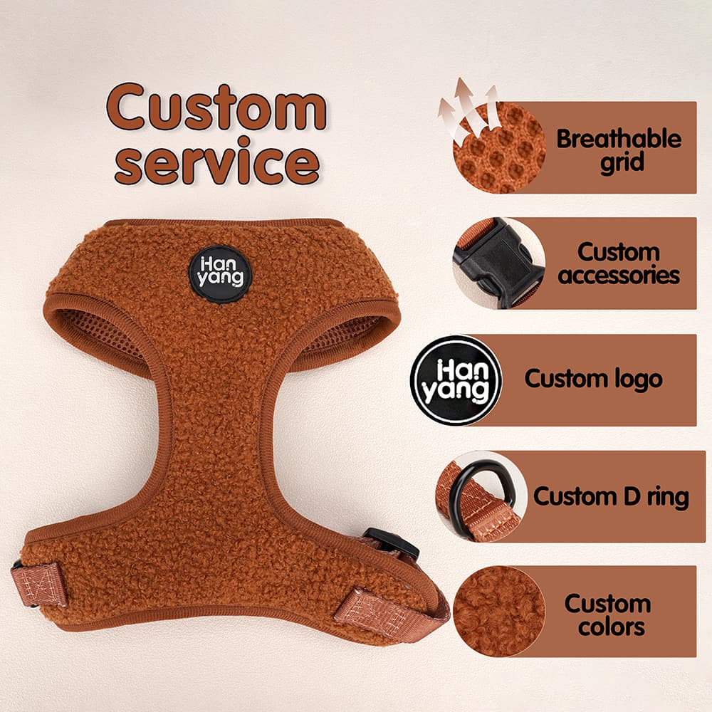 dog harness with fleece lining
